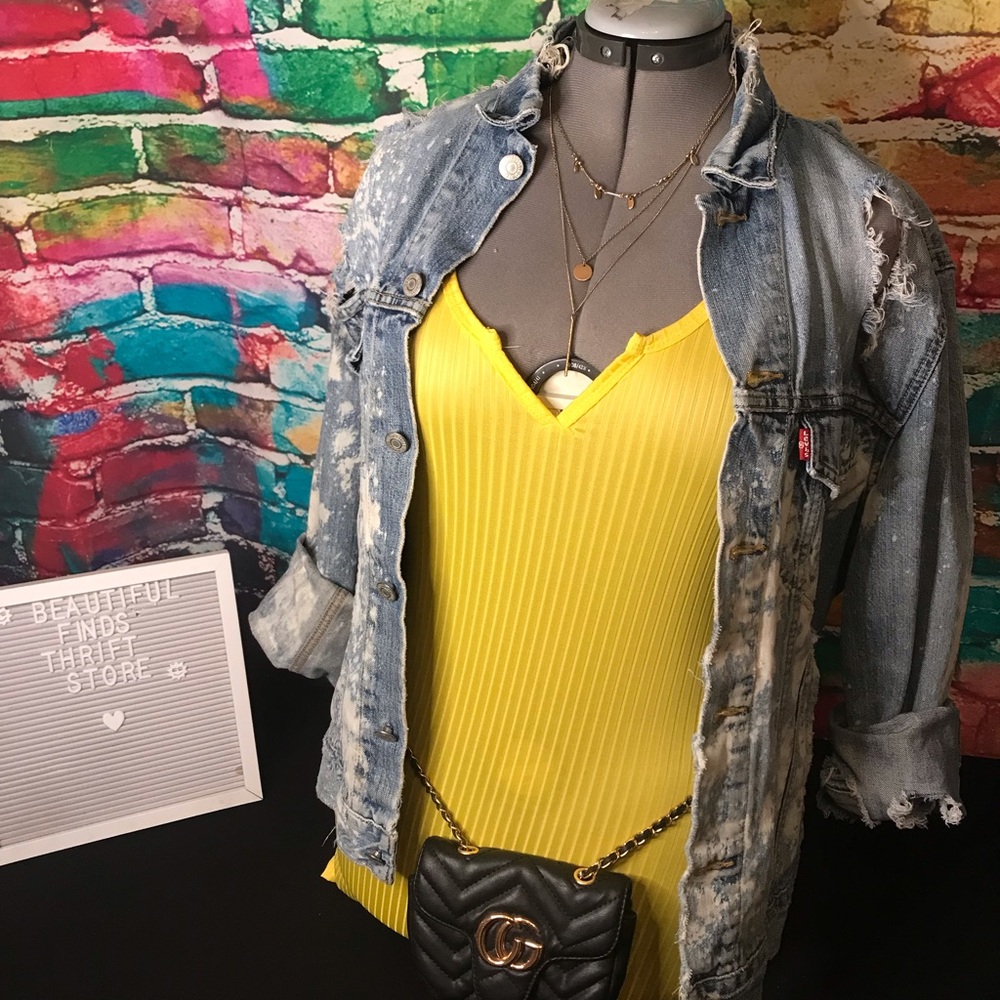 Yellow short romper